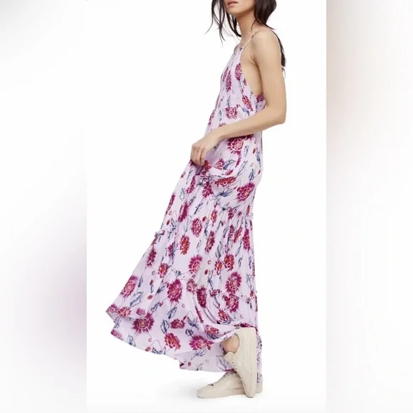 NWT Free People Garden Party Maxi Dress in Lavender - Picture 2 of 10